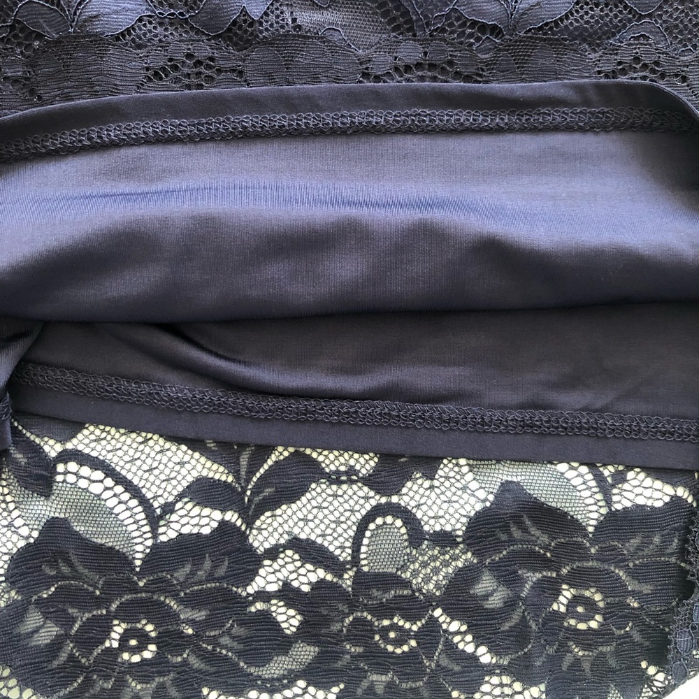 Guess Sleeveless Navy Lace Mini Dress - Picture 5 of 7